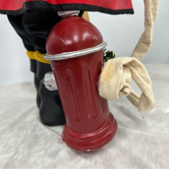 Fireman Christmas Santa Figurine Ladder Fire Hydrant Chief JC Penney - Picture 9 of 16